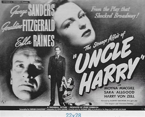 The Strange Affair of Uncle Harry!, un thriller intrigante con una performance magistrale di George Sanders!